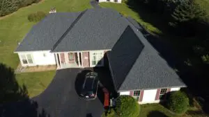 Completed roof replacement project by Adonis Roofing