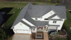 Completed roof replacement project in Delafield, WI by Adonis Roofing