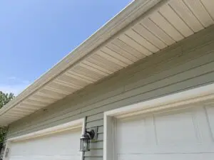 Soffit and trim work enhancing a home's exterior in Lake Country, WI