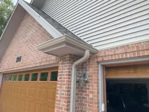 Seamless gutter installation on a Delafield, WI residence by Adonis Roofing