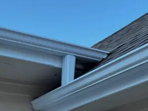 Seamless gutter installation on a Delafield, WI residence by Adonis Roofing