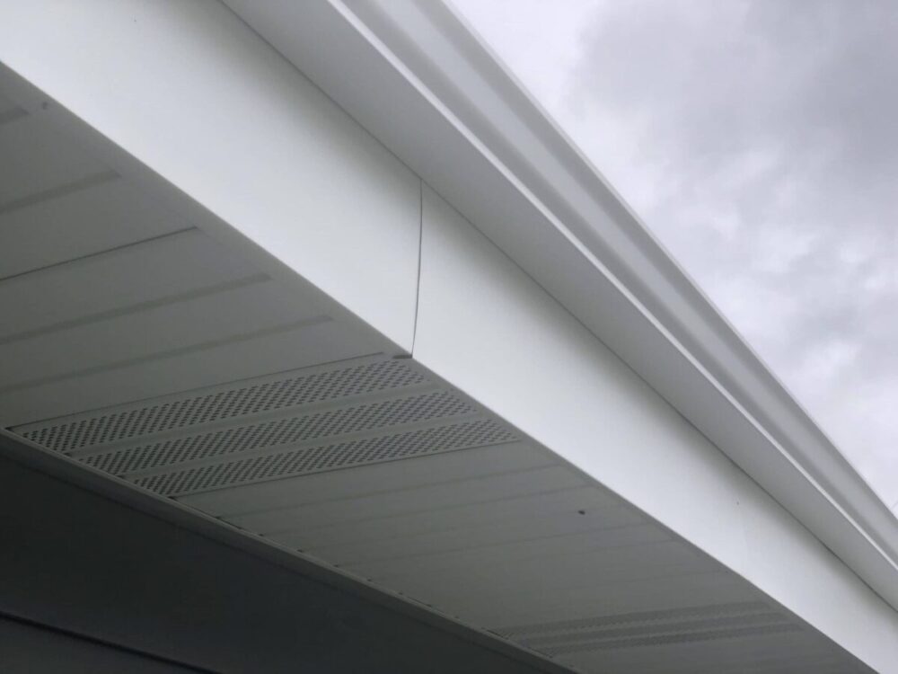 Soffit and fascia installation by Adonis Roofing in Lake Country WI