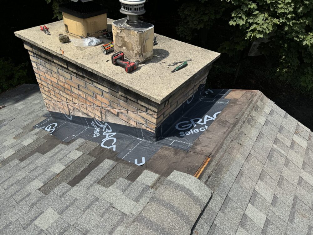 Roof repair completed by Adonis Roofing in Waukesha County WI
