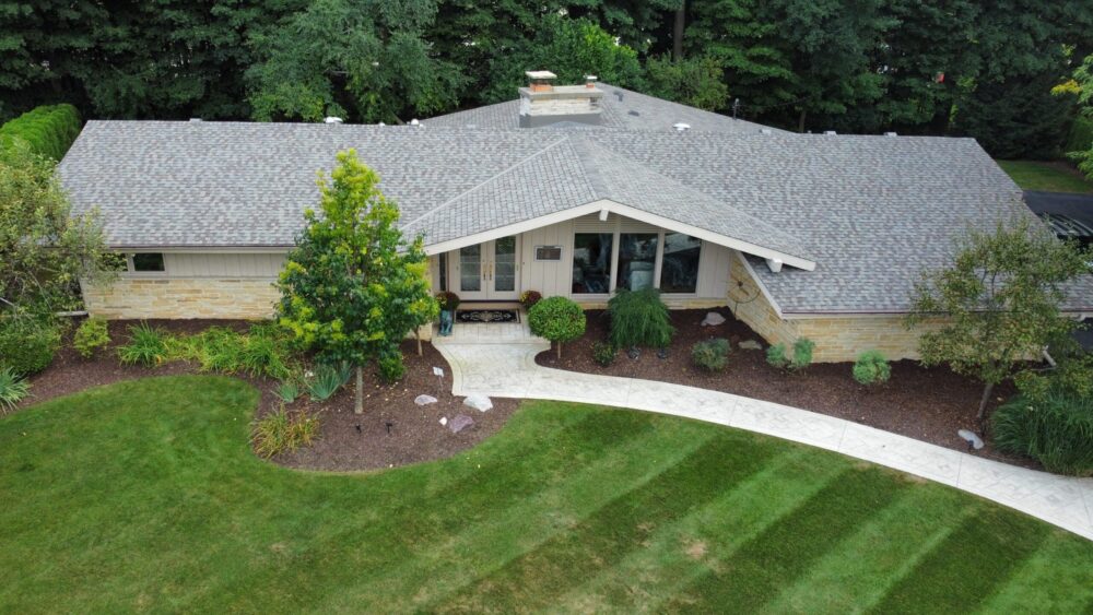 Completed roof replacement project near me in Lake Country Wi by Adonis Roofing